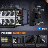 Nilight 30 inch 240W 24800LM Anti-Glare Built-in EMC Spot Flood Led Light Bar | 14AWG DT Wire, view 4
