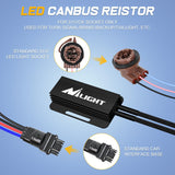 Nilight 3157B LED CANbus Decoder Turn Signal Anti-Flicker Resistor | Helps Reduce Hyper Flash, Flickering and Dashboard Error Warnings, Pack of 2, view 3