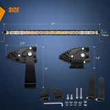 Nilight 31 Inch 150W 9300LM Amber Slim Spot Flood Led Light Bar | 2 Style Mounts, view 2