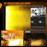 Nilight 31 Inch 150W 9300LM Amber Slim Spot Flood Led Light Bar | 2 Style Mounts, view 5