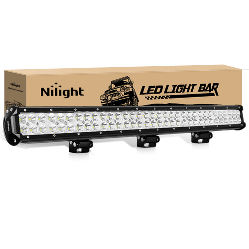 Nilight 31 Inch 198W Double Row Spot Flood LED Light Bar