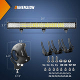 Nilight 31 Inch 198W Double Row Spot Flood LED Light Bar, view 2
