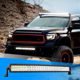 Nilight 32 Inch 180W Double Row Curved Spot Flood LED Light Bar, view 6