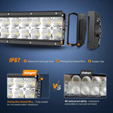 Nilight 32 Inch 180W Double Row Spot Flood LED Light Bar | 12FT Wire 5Pin Switch, view 5