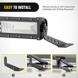 Nilight 32 Inch Straight LightBar Hood Mounts For 2018 2019 2020 2021 2022 2023 Jeep Wrangler JL JLU 2020 2021 2022 2023 Gladiator JT, view 5
