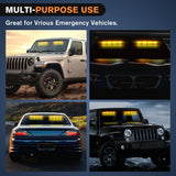 Nilight 32LED Amber Emergency Dash Strobe Lights with Controller Suction Cups, view 5