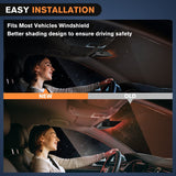 Nilight 32LED Amber Red Emergency Dash Strobe Lights with Controller Suction Cups, view 6