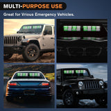 Nilight 32LED Green White Emergency Dash Strobe Lights with Controller Suction Cups, view 5
