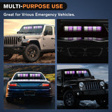 Nilight 32LED Purple White Emergency Dash Strobe Lights with Controller Suction Cups, view 5