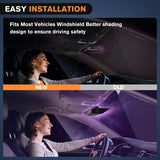 Nilight 32LED Purple White Emergency Dash Strobe Lights with Controller Suction Cups, view 6