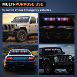 Nilight 32LED Red Blue Suction Cups Emergency Dash Strobe Lights, view 5