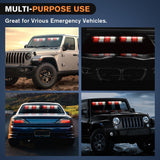 Nilight 32LED Red White Emergency Dash Strobe Lights with Controller Suction Cups, view 5