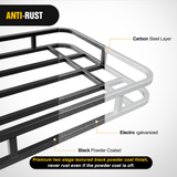 Nilight 32 x 26 x 4 Inch RV Bumper Mounted Cargo Rack Carrier with Net Fits 4-inch or 4-1/2-inch Bumpers, view 6