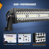 Nilight 33 Inch 256LED Chips Triple Row Curved Spot Flood LED Light Bar, view 3