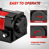 Nilight 3500 lb ATV/UTV Electric Winch Kit With Synthetic Winch Rope, view 3