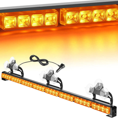 Nilight 35 Inch 32 Leds Traffic Advisor Strobe Amber Light Bar