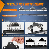 Nilight 35 Inch 32 Leds Traffic Advisor Strobe Amber White Light Bar, view 6