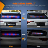 Nilight 35 Inch 32 Leds Traffic Advisor Strobe Blue Red Light Bar, view 3