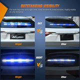 Nilight 35 Inch 32 Leds Traffic Advisor Strobe Blue White Light Bar, view 4