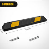 Nilight 36 Inch Parking Curb - 2 Pack Heavy Duty Rubber Garage Driveway Wheel Parking Stopper Blocks for Cars, SUVs, and Trucks, view 4