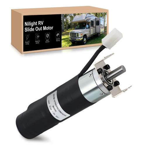 Nilight 364262 RV in-Wall Slide-Out Motor with Brake Lippert SlimRack | Brake 42mm Mid Torque Motor Compatible with Lippert SlimRack Schwintek in Wall Slide System for Travel Trailer Camper