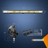 Nilight 37 Inch 468W 46800LM Triple Row Spot Flood LED Light Bar, view 2