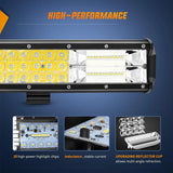 Nilight 37 Inch 468W 46800LM Triple Row Spot Flood LED Light Bar, view 6