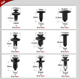 Nilight 390 Pcs Bumper Retainer Clips Car Push Retainer Kit, view 3