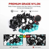 Nilight 390 Pcs Bumper Retainer Clips Car Push Retainer Kit, view 4