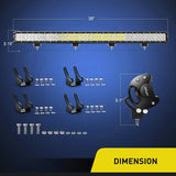 Nilight 39 Inch 252W Double Row Spot Flood LED Light Bar, view 2
