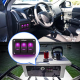 Nilight 3Gang 5Pin ON/Off Rocker Switch Panel Purple, view 6