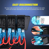 Nilight 3Gang Sasquatch Lights/Wench Power/Rear Lights 5Pin ON/Off Rocker Switch Panel W/ USB Charger LED Voltmeter, view 4