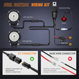 Nilight 3 Inch 10W 1080LM Flood Round Built-in EMC LED Work Lights (Pair) | 18AWG DT Wire, view 6