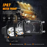 Nilight 3 Inch 10W 2360LM Amber Spot Built-in EMC LED Work Lights (Pair), view 5