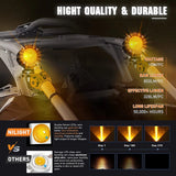 Nilight 3 Inch 10W 800LM Amber Round Built-in EMC LED Pods (Pair), view 5