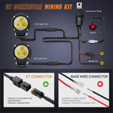 Nilight 3 Inch 15W 1550LM Spot Round Built-in EMC LED Work Lights (Pair) | 16AWG DT Wire, view 6