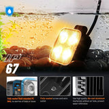 Nilight 3 Inch 15W 2100LM Square Amber Flood Built-in EMC Led Work Lights (Pair), view 6