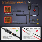 Nilight 3 Inch 20W 1240LM Amber DRL Flood Cube LED Pods (Pair) | 16AWG DT Wire, view 6