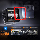 Nilight 3 Inch 20W 2200LM DRL Spot Cube LED Pods (Pair) | 16AWG DT Wire, view 4