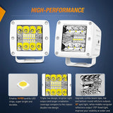 Nilight 3 Inch 42W Spot Flood Combo White Case Led Work Lights (Pair), view 4