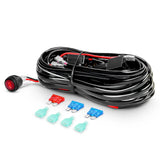 Nilight 3 Inch 42W Spot Flood Square LED Pods (Pair) | 16AWG Wire 3Pin Switch, view 5