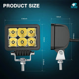 Nilight 3.3 Inch 6LED Spot Flood Built-in EMC LED Pod Lights (Pair), view 2