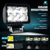 Nilight 3.3 Inch 6LED Spot Flood Built-in EMC LED Pod Lights (Pair), view 3