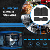 Nilight 3Pcs Rubber Cargo Mats Universal Trim to fit Most Vehicles, view 5
