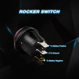 Nilight 2Pcs 12V 3Pin On Off Rocker Switch, view 4