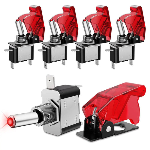 Nilight 5Pcs 3Pin SPST ON-Off Toggle Switch