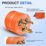 Nilight 3 Prong 30Amp Male Twist Lock to 30Amp Female RV Power Adapter, view 3