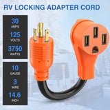Nilight 3Prong 30AMP to 50AMP RV Generator Adapter Cord, view 5