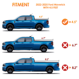 Nilight 4.5ft Soft Roll Up Truck Bed Cover for Ford Maverick 2022 2023 2024 2025, view 3