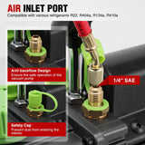 Nilight 4 CFM Vacuum Pump HVAC, 1/3 HP 110V Single Stage AC Vacuum Pumps Kit for R22 R404a R134a R410a, 5 Pa Ultimate Vacuum for Auto Air Conditioning Servicing Refrigerant Recharging, Oil Included, view 4